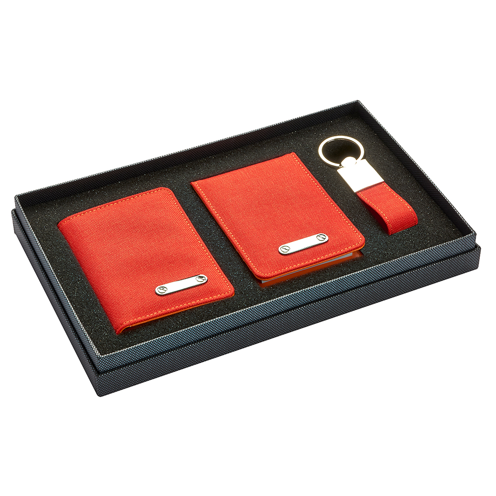  Estuche Minerva (tarjetero, libreta y llavero)